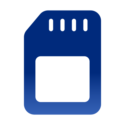 tarjeta de memoria Generic Flat Gradient icono