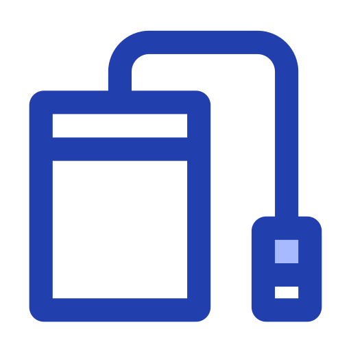 Hard drive Generic Blue icon