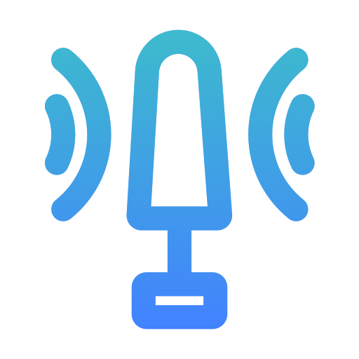 microfoon Generic Gradient icoon
