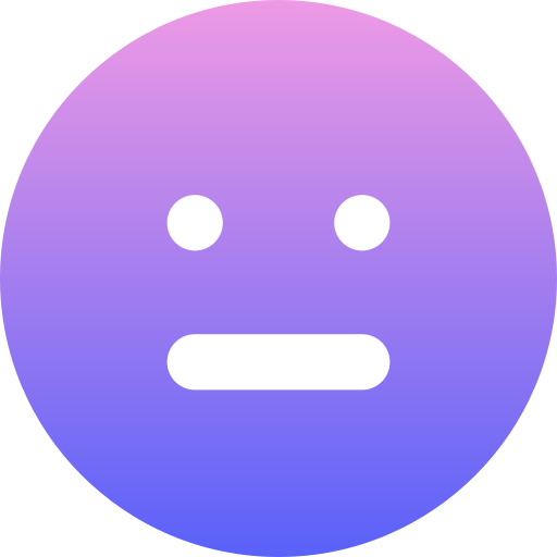 Neutral face Generic Flat Gradient icon