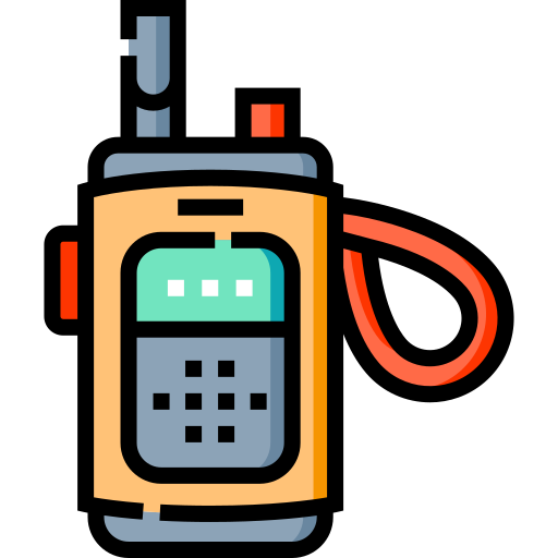 Walkie talkie Detailed Straight Lineal color icon