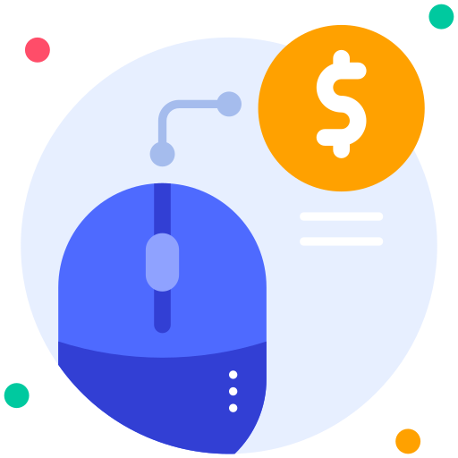 Pay per click Generic Rounded Shapes icon