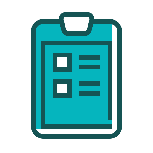 Clipboard Generic Blue icon