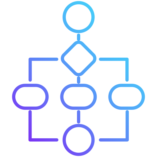flux de travail Generic Gradient Icône