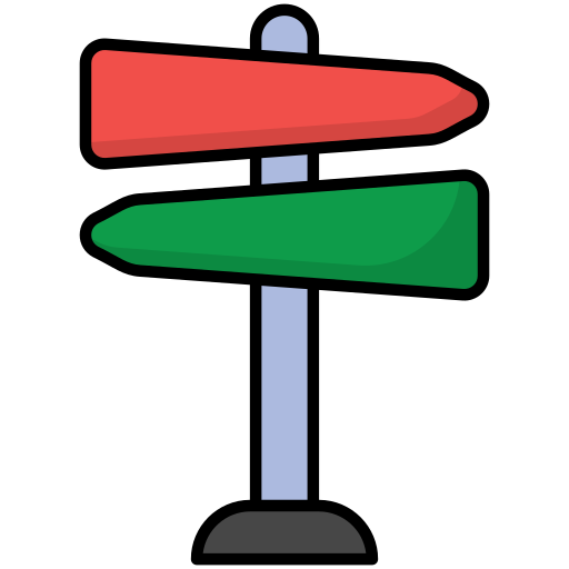 방향 Generic Outline Color icon