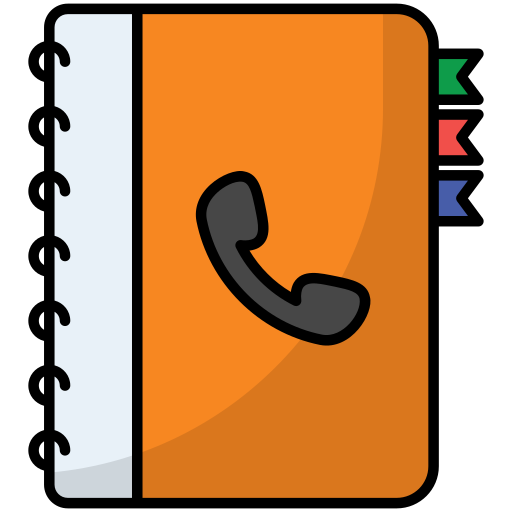 telefoonboek Generic Outline Color icoon