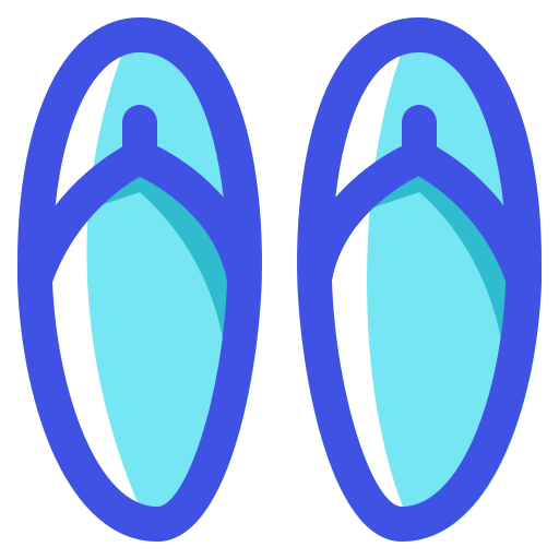 des sandales Generic Outline Color Icône