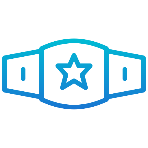 cinturón de campeón Generic Gradient icono