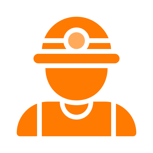 mijnwerker Generic Flat icoon