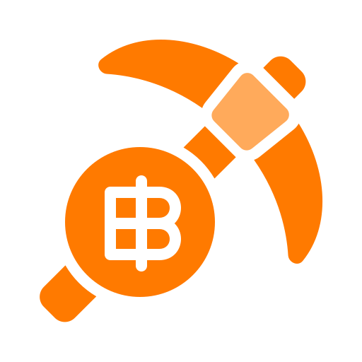 Bitcoin mining Generic Flat icon