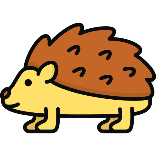 Hedgehog Generic Outline Color icon