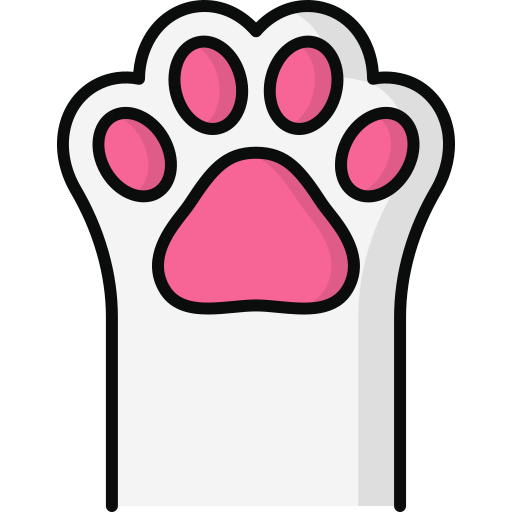 Paw Generic Outline Color icon