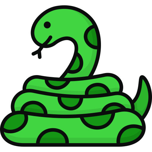 뱀 Generic Outline Color icon