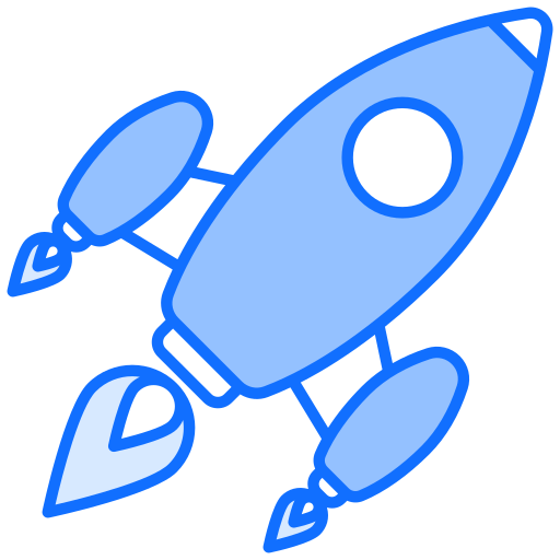 raket lancering Generic Blue icoon
