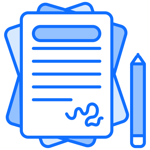 Contract Generic Blue icon