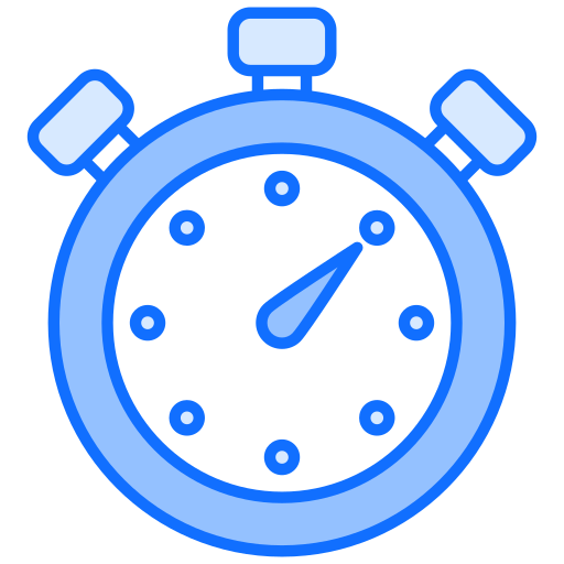 Stopwatch Generic Blue icon