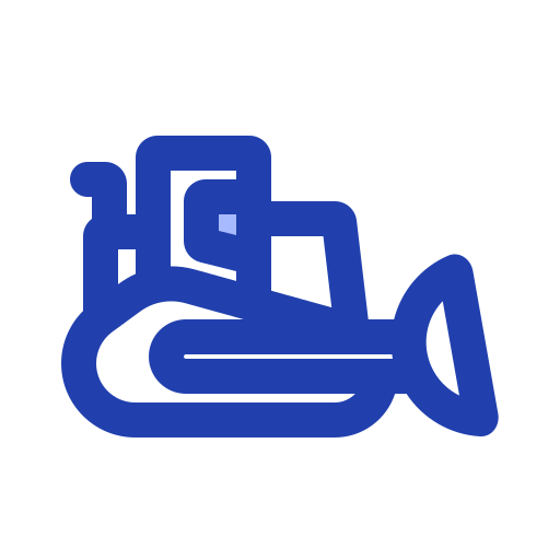 Bulldozer Generic Blue icon