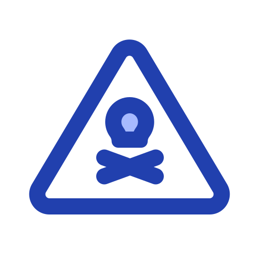 señal de peligro Generic Blue icono