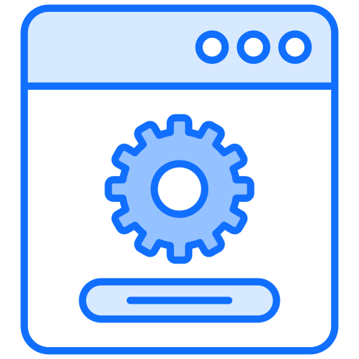 Web settings Generic Blue icon