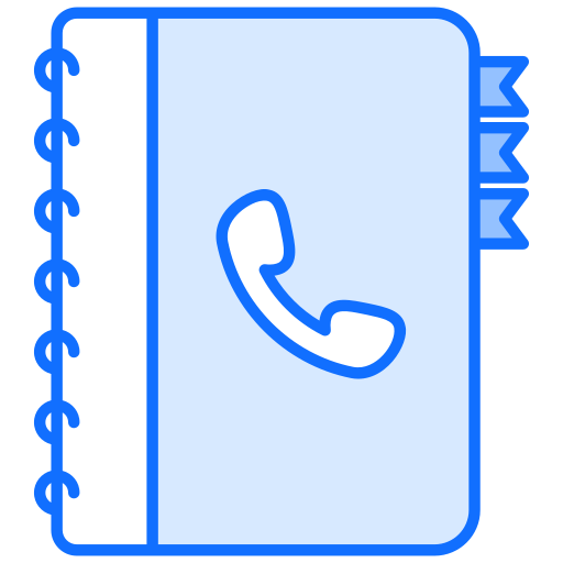 telefoonboek Generic Blue icoon