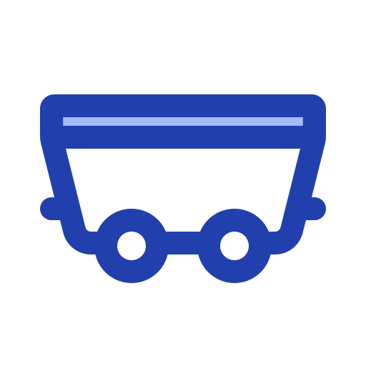 Mining cart Generic Blue icon