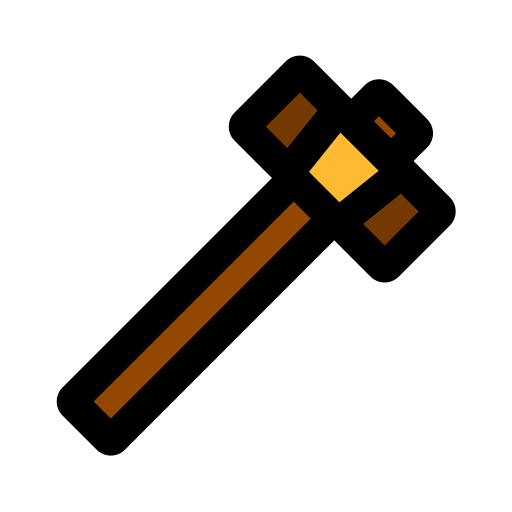 Hammer Generic Outline Color icon