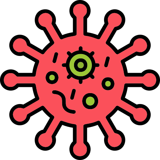 virus Generic Outline Color icono