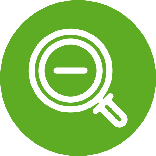 disminuir el zoom Generic Flat icono