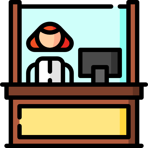 Cashier Puppet Characters Lineal Color icon