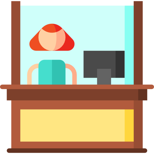 Cashier Puppet Characters Flat icon