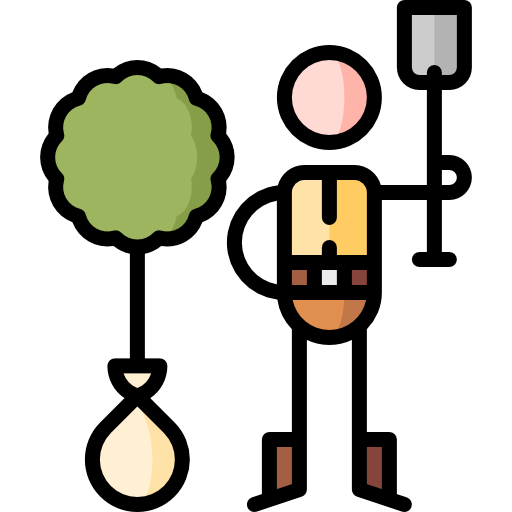 biologe Puppet Characters Lineal Color icon