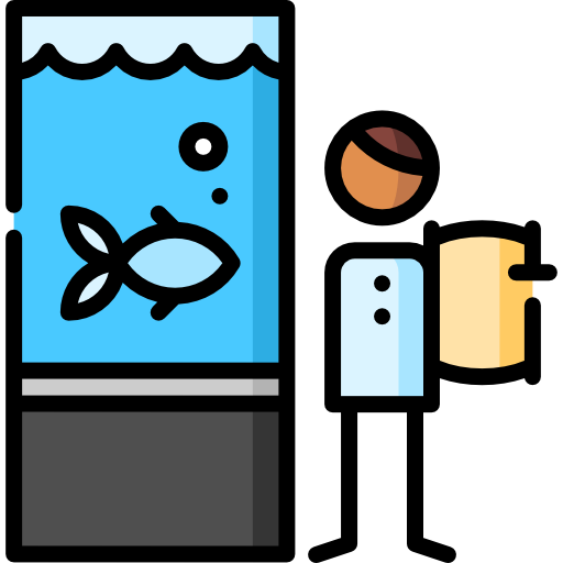 aquarium Puppet Characters Lineal Color icon