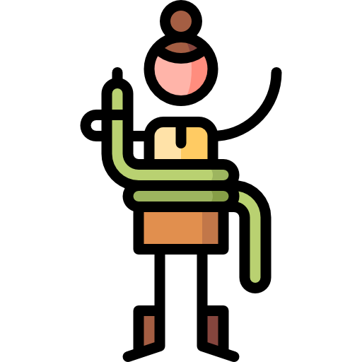schlange Puppet Characters Lineal Color icon