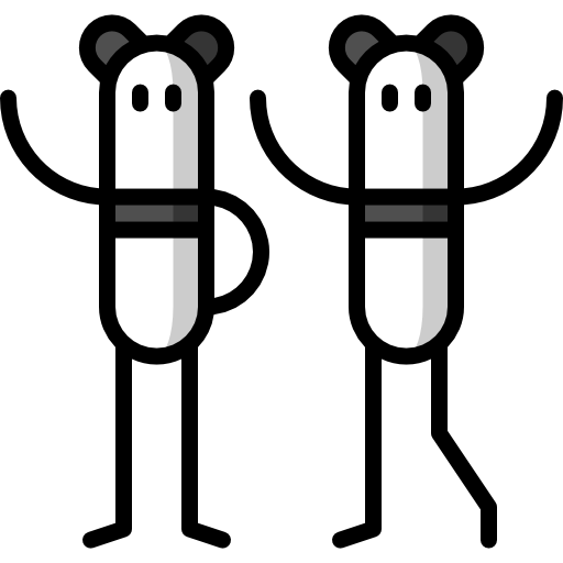 Biologist Puppet Characters Lineal Color icon