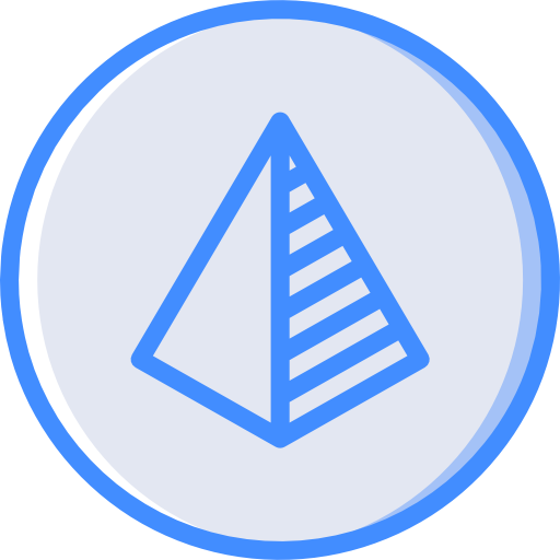 pyramide Basic Miscellany Blue Icône