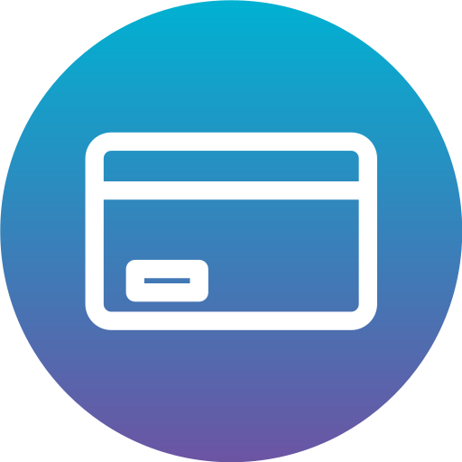 tarjeta de crédito Generic Flat Gradient icono