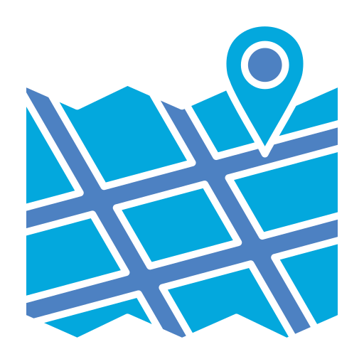 地図と場所 Generic Blue icon
