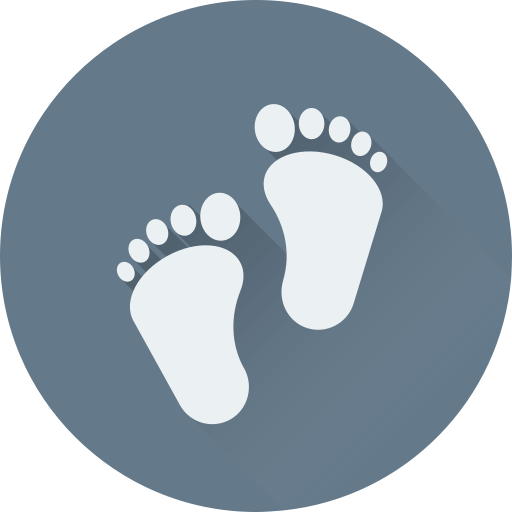 Foot print Generic Flat icon