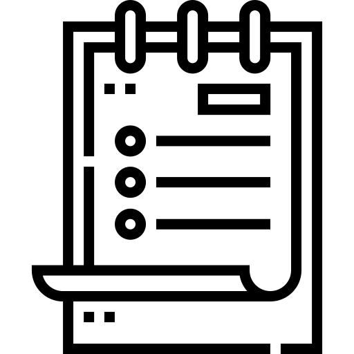 lister Detailed Straight Lineal Icône