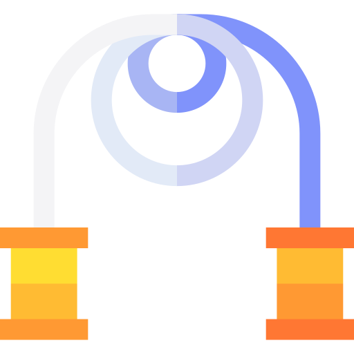 Skipping rope Basic Straight Flat icon