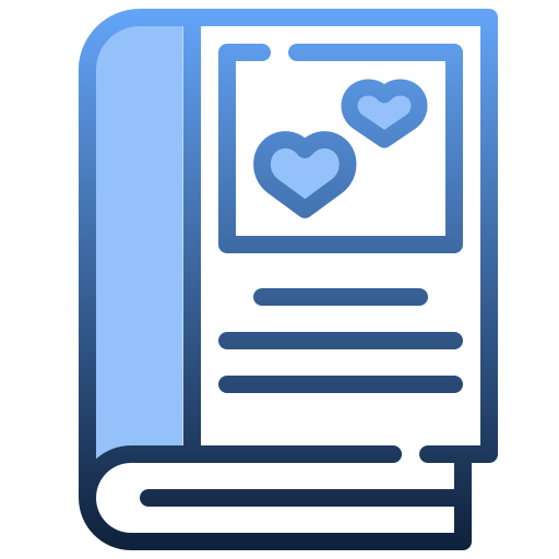 Love books Generic Blue icon