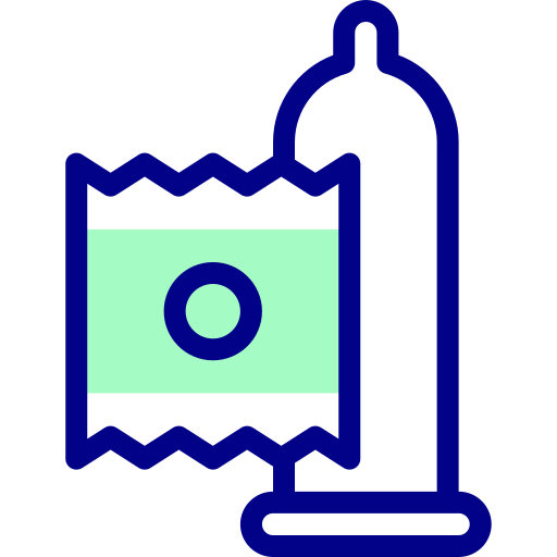 condón Detailed Mixed Lineal color icono