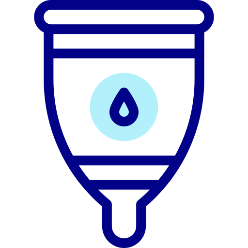 kubeczek menstruacyjny Detailed Mixed Lineal color ikona