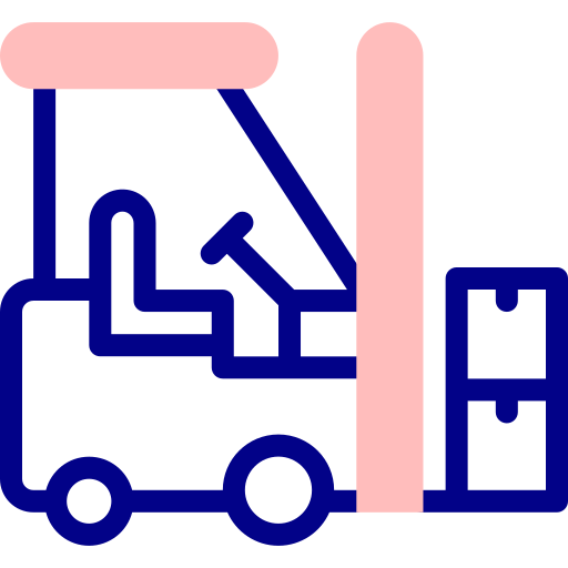Forklift Detailed Mixed Lineal color icon