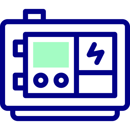 Электрогенератор Detailed Mixed Lineal color иконка