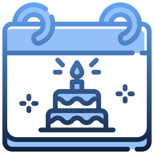 Торт на день рождения Generic Blue иконка
