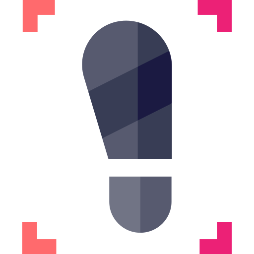 フットプリント Basic Straight Flat icon