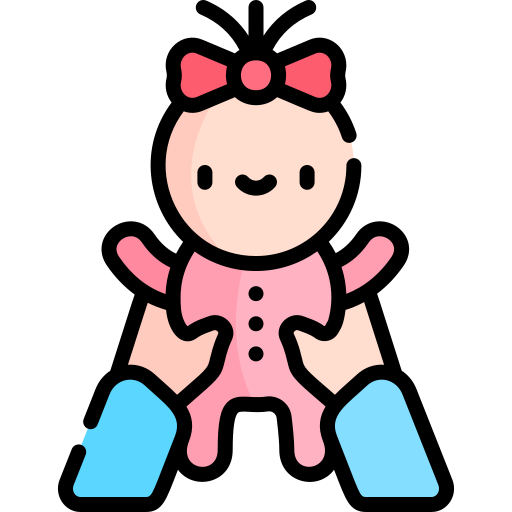 Baby Kawaii Lineal color icon