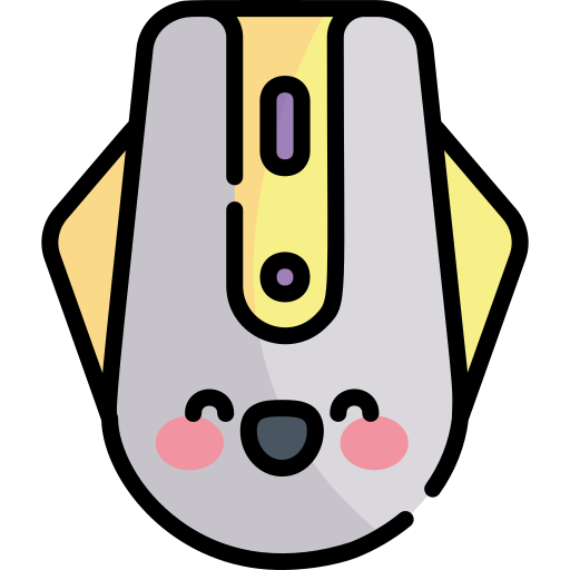 Компьютерная мышь Kawaii Lineal color иконка
