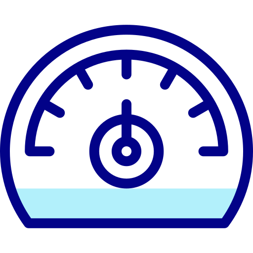 Speedometer Detailed Mixed Lineal color icon